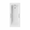Lune 1500 x 700mm Twin Grip Anti-Slip Straight Bath Single Ended