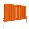 Bern 600 x 1190mm Bright Orange Double Horizontal Column Radiator