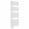 Kristiansund 1380 x 500mm Dual Fuel White Thermostatic Touch Control Wifi Electric Heated Towel Rail