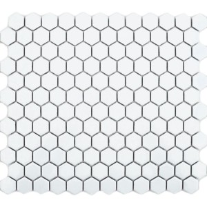 Pixel White Hexagon Matt 23x23 - 10sqm - 10 - Box Qty