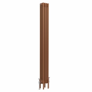 Bern 1800 x 200mm Traditional Metallic Bronze Vertical Four Column Radiator
