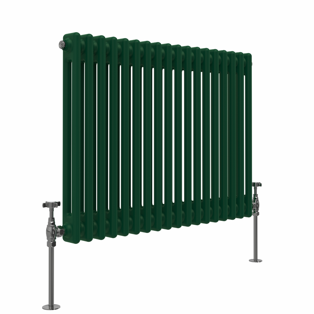 Bern 600 x 830mm Moss Green Double Horizontal Column Radiator