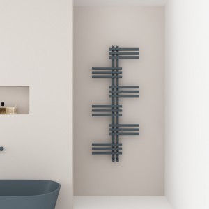 Carisa Unico 1296 x 500mm Anthracite Designer Aluminium Towel Rail