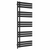 Koli 1600 x 600mm Black Simple Electric Heated Towel Rail