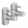 Dalaman Modern Bath Pillar Taps - Chrome