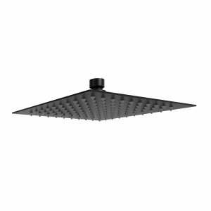 Beauly 200mm Square Shower Head Matt Black