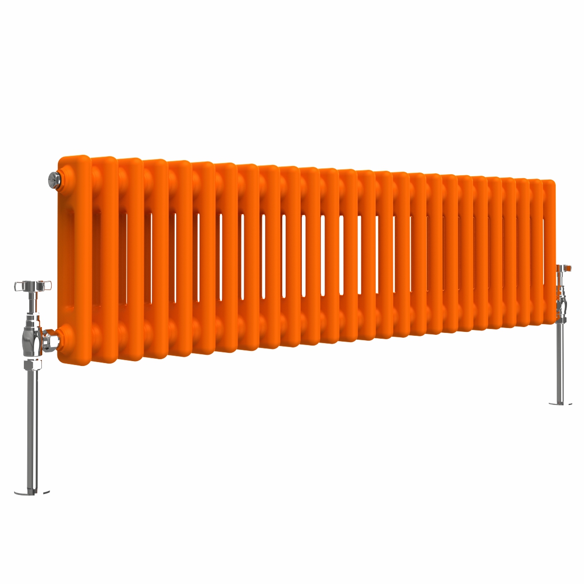 Bern 300 x 1190mm Bright Orange Double Horizontal Column Radiator