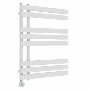 Koli 800 x 600mm White Thermostatic Touch Control Electric Heated Towel Rail