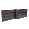 Calm Grey 1700mm Wooden L Shape Shower Bath Front Panel