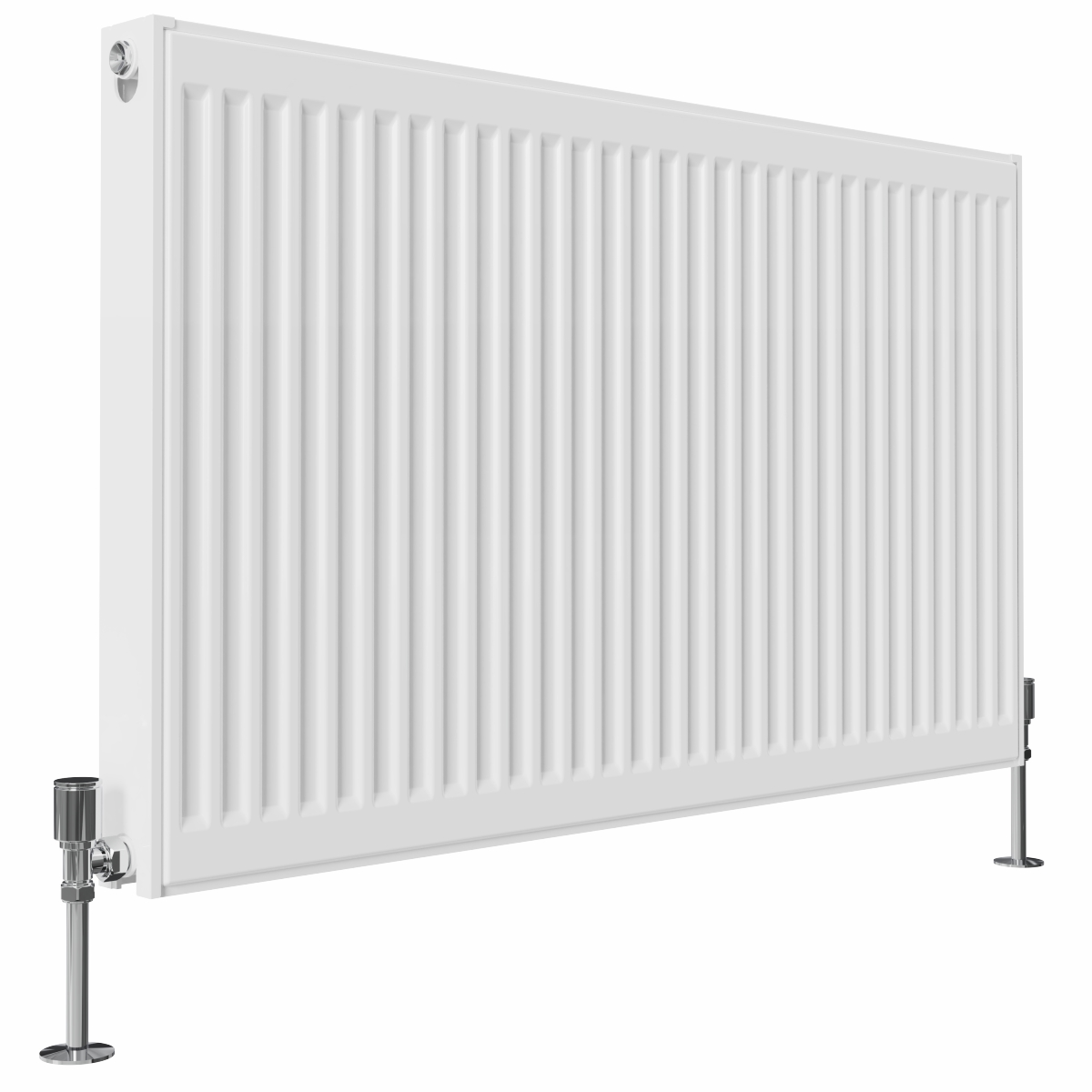 Type 21 H600 x W1000 mm Compact Double Panel Single Convector Radiator - White