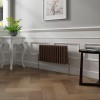 Bern 300 x 605mm Black Copper Triple Column Horizontal Traditional Radiator