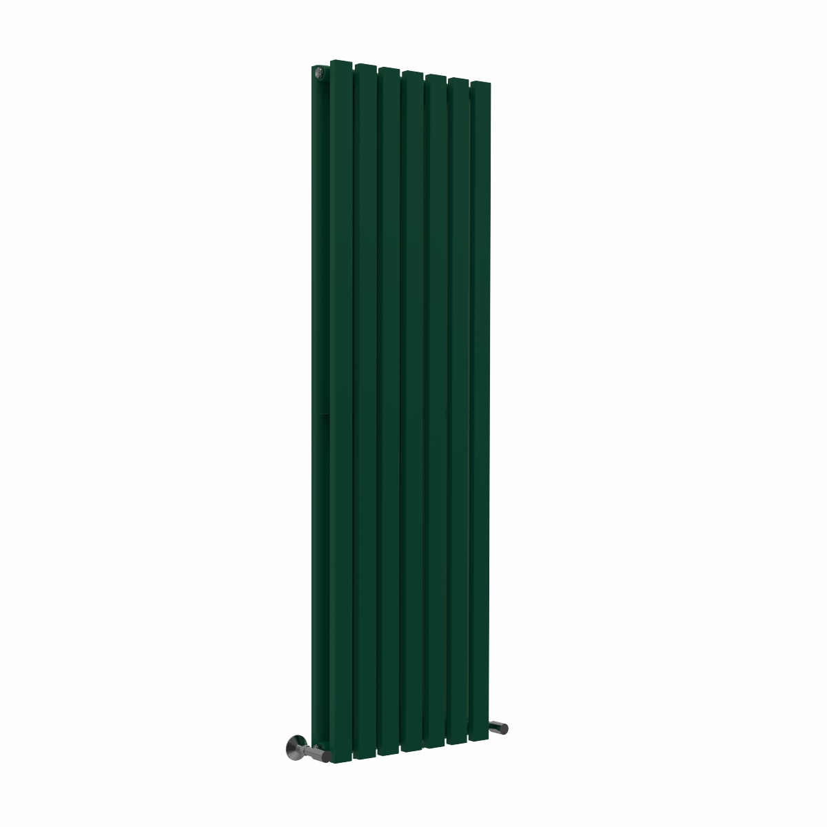 Lulea 1600 x 480mm Moss Green Double Flat Panel Vertical Designer Radiator