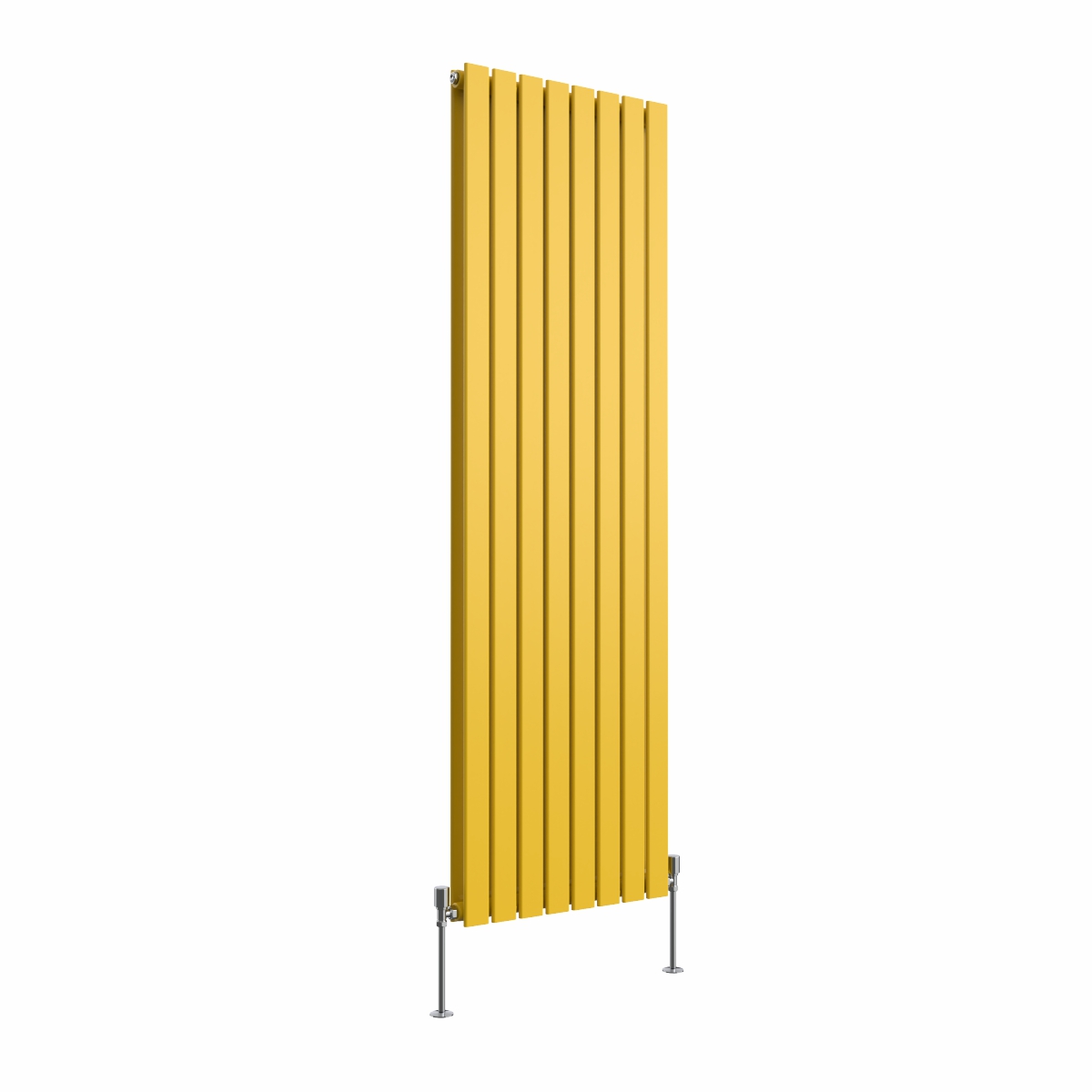 Karlstad 1800 x 546mm Zinc Yellow Double Vertical Flat Panel Designer Radiator