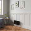 Bern 300 x 605mm Black Triple Column Horizontal Traditional Radiator