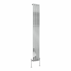 Karlstad 1800 x 274mm Chrome Single Vertical Flat Panel Designer Radiator