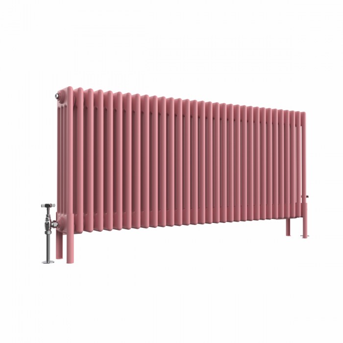 Bern Traditional Rose Clair Pink Double Horizontal Column Radiator