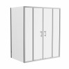 Ennerdale 1600mm Double Sliding Door with 900mm Side Panel - Chrome
