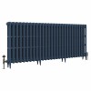 Classic  745 x 1770mm Farrow & Ball Hague Blue Triple Column Cast Iron Radiator - 28 Sections
