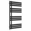 Koli 1200 x 600mm Black Simple Electric Heated Towel Rail