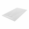 Terra - 1600x900mm Slate Effect Rectangle Shower Tray White