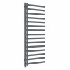 Kemi 1600 x 600mm Anthracite Simple Electric Heated Towel Rail