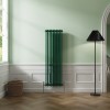Bern 1500 x 470mm Moss Green Double Vertical Column Radiator