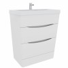 Avon Gloss White Floor Standing Basin Drawer Vanity Unit - 800mm