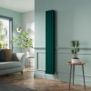 Lulea 1800 x 270mm Blue Green Double Flat Panel Vertical Designer Radiator
