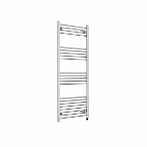 Bergen 1400 x 600mm Straight Chrome Prefilled Electric Heated Towel Rail