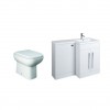Calm White Right Hand Combination Vanity Unit with RAK-Origin Toilet & Soft Close Seat & Concealed Cistern - 1100mm