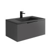 Reid 800mm LED Vanity Unit & Graphite Grey Basin - Matt Grey
