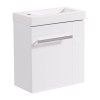 440mm Gloss White Cloakroom Basin Vanity Unit Cabinet