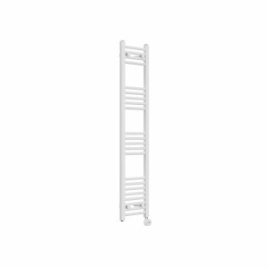 Bergen 1400 x 300mm Straight White Thermostatic Touch Control Electric Heated Towel Rail