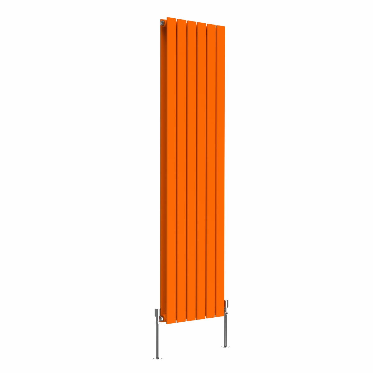 Karlstad 1600 x 410mm Bright Orange Double Flat Panel Vertical Designer Radiator