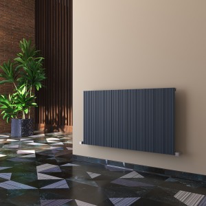 Carisa Monza 600 x 1040mm Anthracite Designer Aluminium Radiator