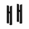 Traditional Radiator 2 Column Black Floor Mounting Legs 2PC/Set