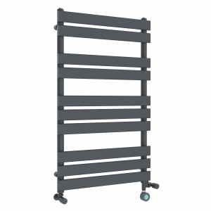 Juva 1000 x 600mm Dual Fuel Sand Grey Thermostatic Touch Control Wifi Electric Heated Towel Rail