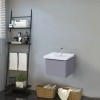 RAK-Resort 500mm Wall Hung Single Draw Vanity Unit - Matt Mushroom