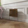 Bern 300 x 425mm Metallic Gold Triple Horizontal Column Radiator