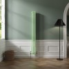 Bern 1800 x 200mm Pastel Green Triple Vertical Column Radiator