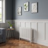 Bern 600 x 830mm White Four Column Horizontal Traditional Radiator