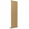 Lulea 1800 x 550mm Metallic Gold Single Flat Panel Vertical Designer Radiator