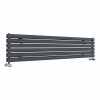 Norden 355 x 1800mm Anthracite Double Horizontal Oval Tube Designer Radiator