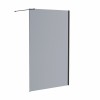 Wasdale - 1000mm Wet Room Screen - Black Smoked
