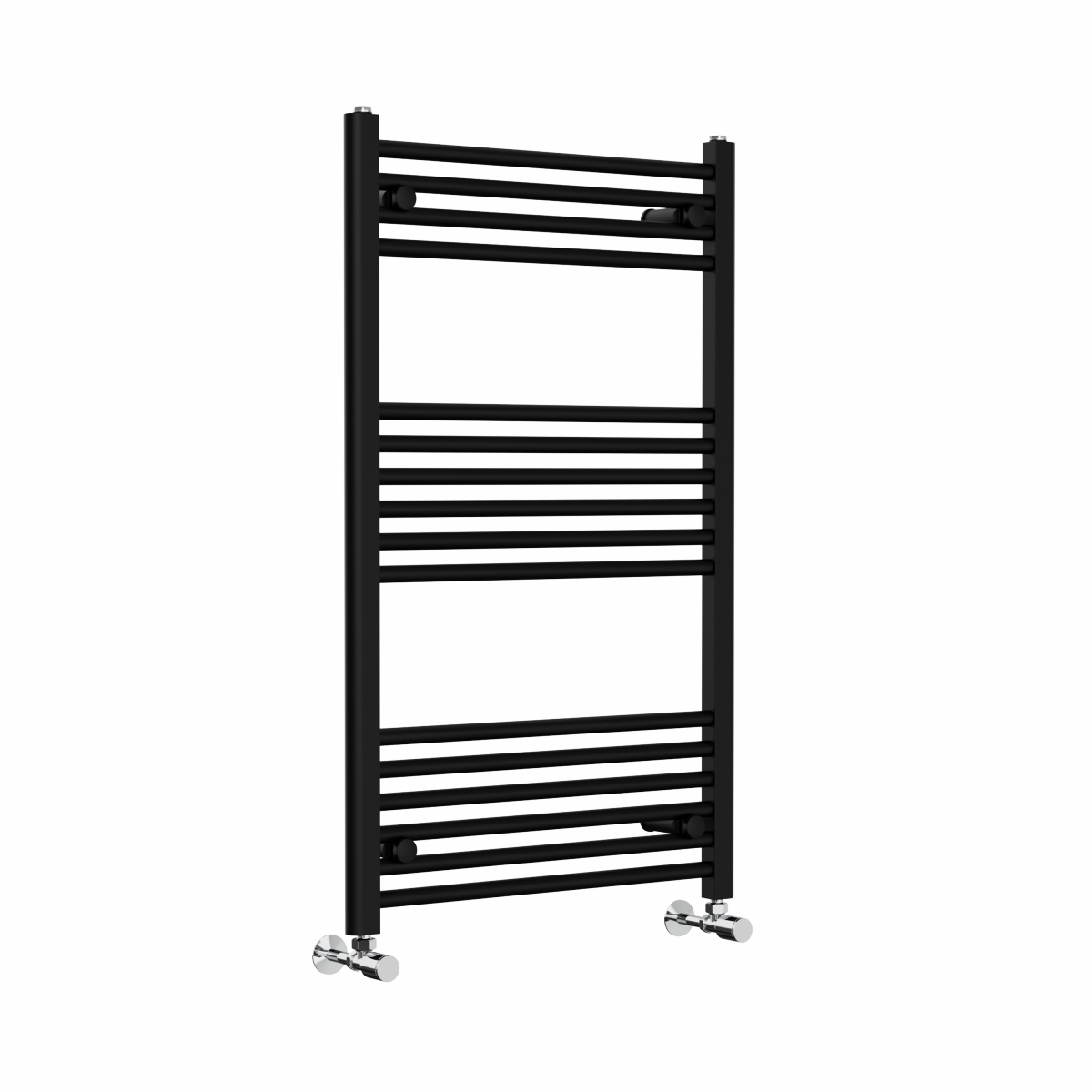Bergen 1000 x 600mm Straight Black Heated Towel Rail