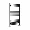 Bergen 1000 x 600mm Straight Black Heated Towel Rail