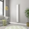 Norden 1800 x 237mm White Double Vertical Oval Tube Designer Radiator