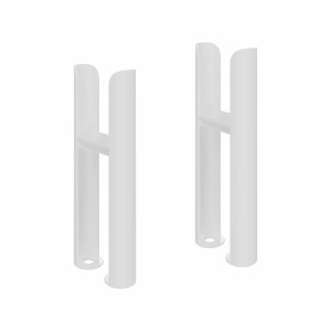 Bern Traditional Triple Column Radiator Feet - White