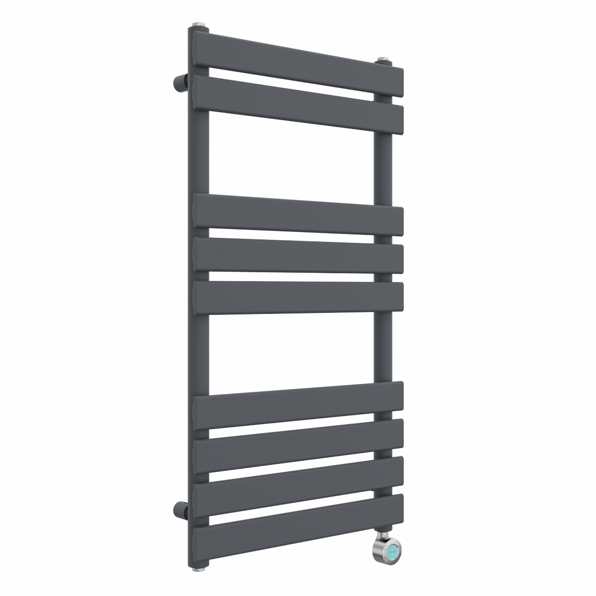 Juva 950 x 500mm Sand Grey Flat Panel Thermostatic Touch Control Wifi Electric Heated Towel Rail