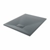 Terra - 1000x800mm Slate Effect Rectangle Shower Tray Anthracite